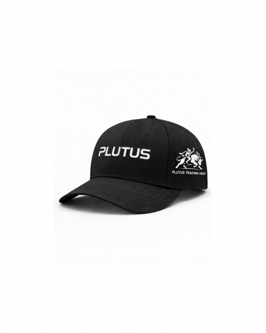 Plutus Classic Black Snapback Hat