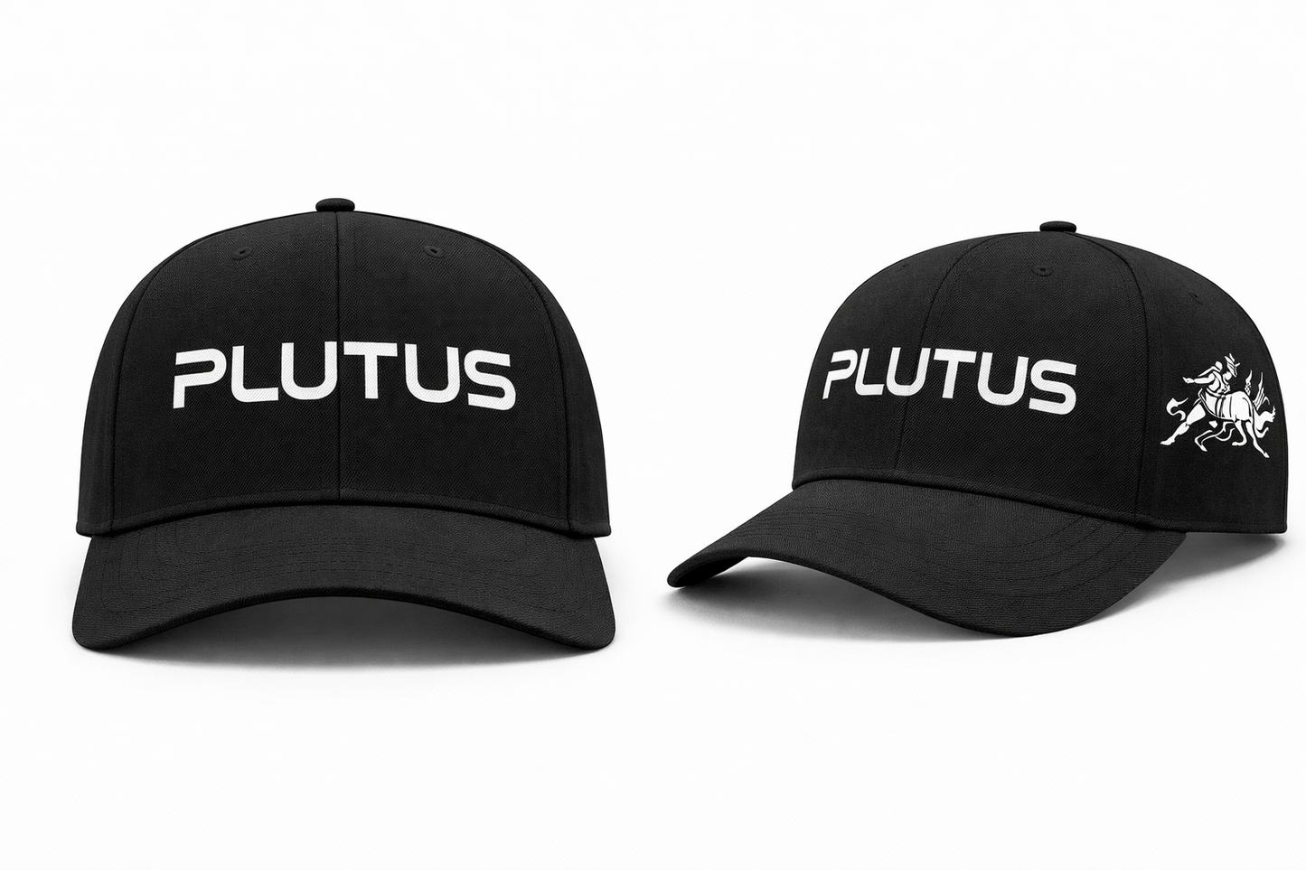 Plutus Classic Black Snapback Hat